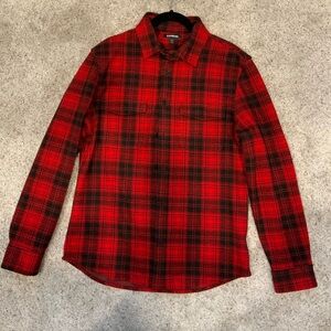 Flannel Button-Up Shirt